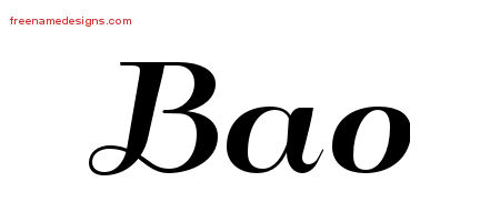 Art Deco Name Tattoo Designs Bao Printable