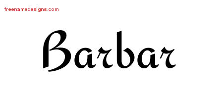 Calligraphic Stylish Name Tattoo Designs Barbar Download Free