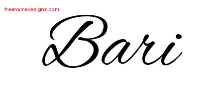 Cursive Name Tattoo Designs Bari Download Free