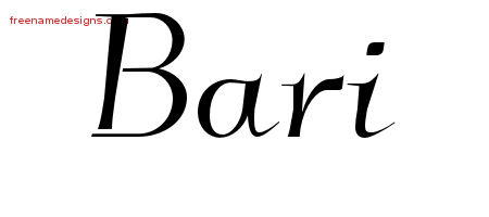 Elegant Name Tattoo Designs Bari Free Graphic