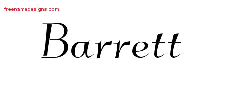Elegant Name Tattoo Designs Barrett Download Free