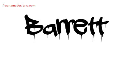 Graffiti Name Tattoo Designs Barrett Free
