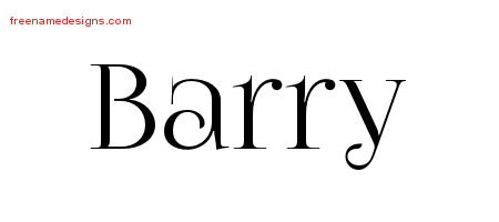 Vintage Name Tattoo Designs Barry Free Printout