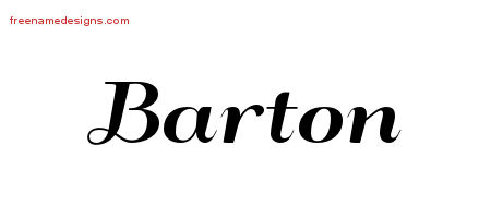 Art Deco Name Tattoo Designs Barton Graphic Download