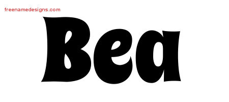 Groovy Name Tattoo Designs Bea Free Lettering