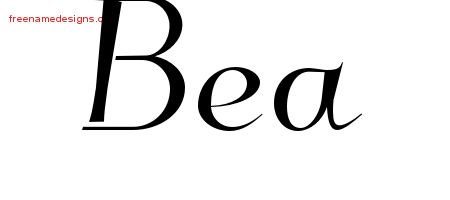 Elegant Name Tattoo Designs Bea Free Graphic