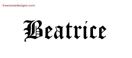 beatrice Archives - Free Name Designs