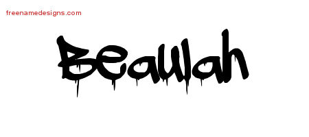Graffiti Name Tattoo Designs Beaulah Free Lettering