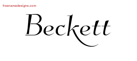 Elegant Name Tattoo Designs Beckett Download Free