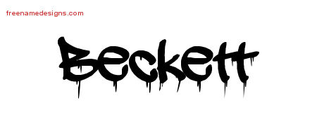 Graffiti Name Tattoo Designs Beckett Free