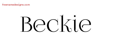 Vintage Name Tattoo Designs Beckie Free Download
