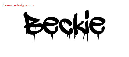 Graffiti Name Tattoo Designs Beckie Free Lettering
