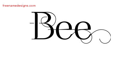Decorated Name Tattoo Designs Bee Free