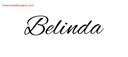 Cursive Name Tattoo Designs Belinda Download Free