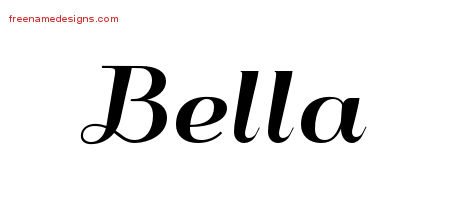 Art Deco Name Tattoo Designs Bella Printable