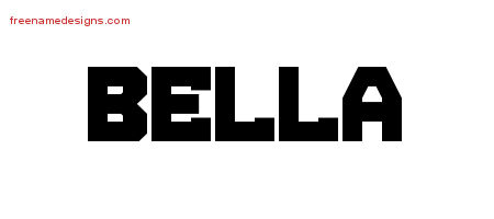 Titling Name Tattoo Designs Bella Free Printout