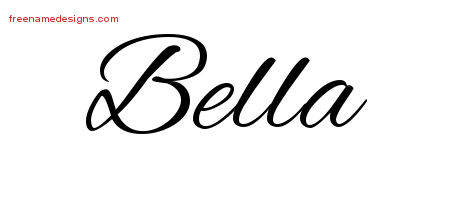 Cursive Name Tattoo Designs Bella Download Free
