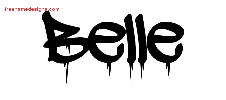 Graffiti Name Tattoo Designs Belle Free Lettering