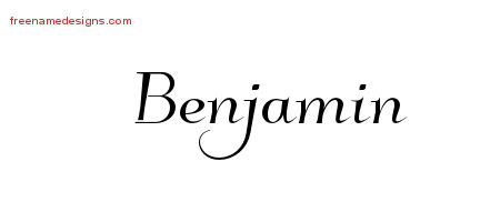 Elegant Name Tattoo Designs Benjamin Download Free