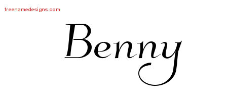 Elegant Name Tattoo Designs Benny Download Free