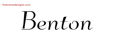 Elegant Name Tattoo Designs Benton Download Free