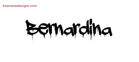 Graffiti Name Tattoo Designs Bernardina Free Lettering
