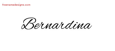 Cursive Name Tattoo Designs Bernardina Download Free