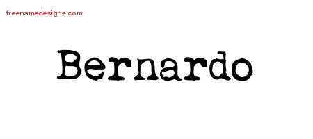 Vintage Writer Name Tattoo Designs Bernardo Free