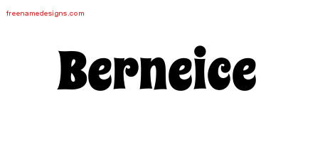 Groovy Name Tattoo Designs Berneice Free Lettering