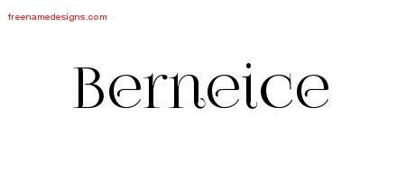Vintage Name Tattoo Designs Berneice Free Download