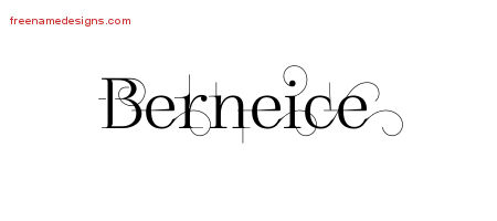 Decorated Name Tattoo Designs Berneice Free