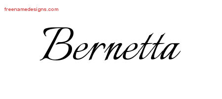 Calligraphic Name Tattoo Designs Bernetta Download Free