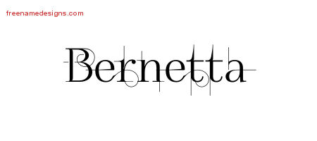Decorated Name Tattoo Designs Bernetta Free