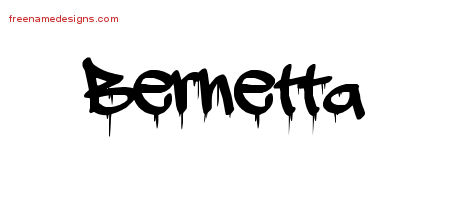 Graffiti Name Tattoo Designs Bernetta Free Lettering