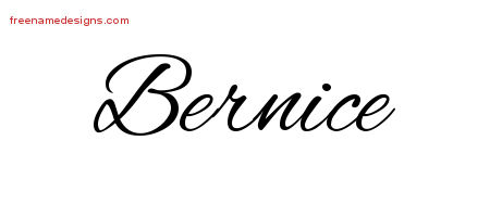 Cursive Name Tattoo Designs Bernice Download Free