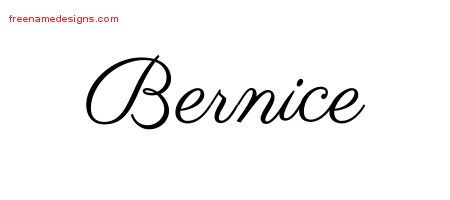 Classic Name Tattoo Designs Bernice Graphic Download
