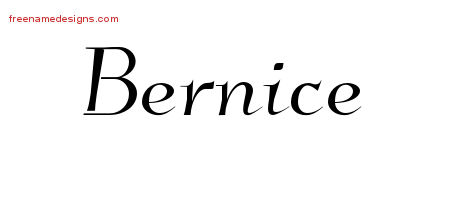 Elegant Name Tattoo Designs Bernice Free Graphic