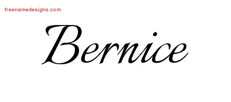 Calligraphic Name Tattoo Designs Bernice Download Free