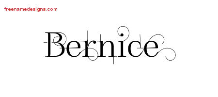 Decorated Name Tattoo Designs Bernice Free