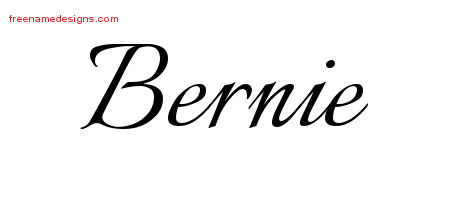 Calligraphic Name Tattoo Designs Bernie Download Free