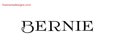 Flourishes Name Tattoo Designs Bernie Printable