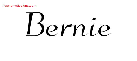 Elegant Name Tattoo Designs Bernie Free Graphic