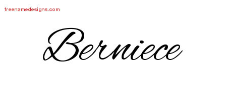 Cursive Name Tattoo Designs Berniece Download Free