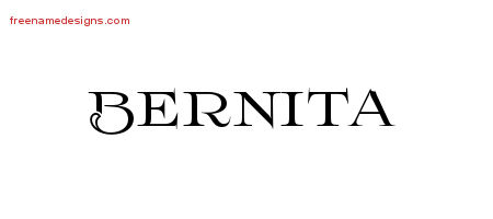Flourishes Name Tattoo Designs Bernita Printable