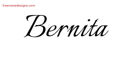 Calligraphic Name Tattoo Designs Bernita Download Free