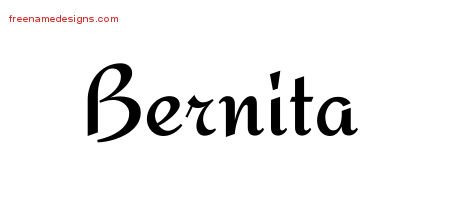 Calligraphic Stylish Name Tattoo Designs Bernita Download Free