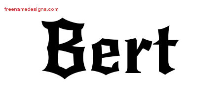Gothic Name Tattoo Designs Bert Download Free