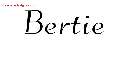 Elegant Name Tattoo Designs Bertie Free Graphic