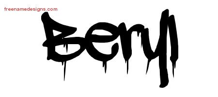 Graffiti Name Tattoo Designs Beryl Free Lettering