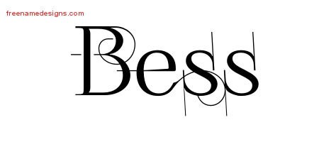 Decorated Name Tattoo Designs Bess Free